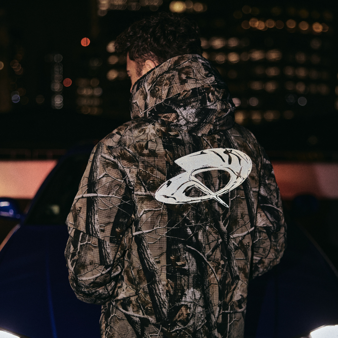 Chrome Reversible Camo Puffer
