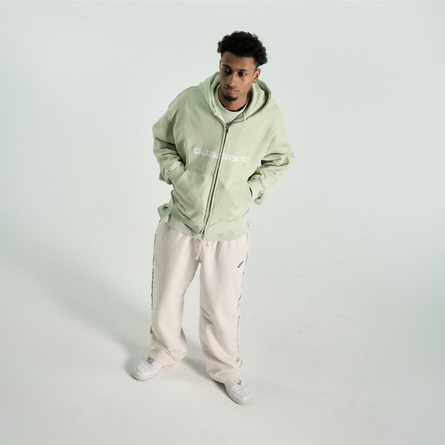 Core Zip Hoodie - Sage