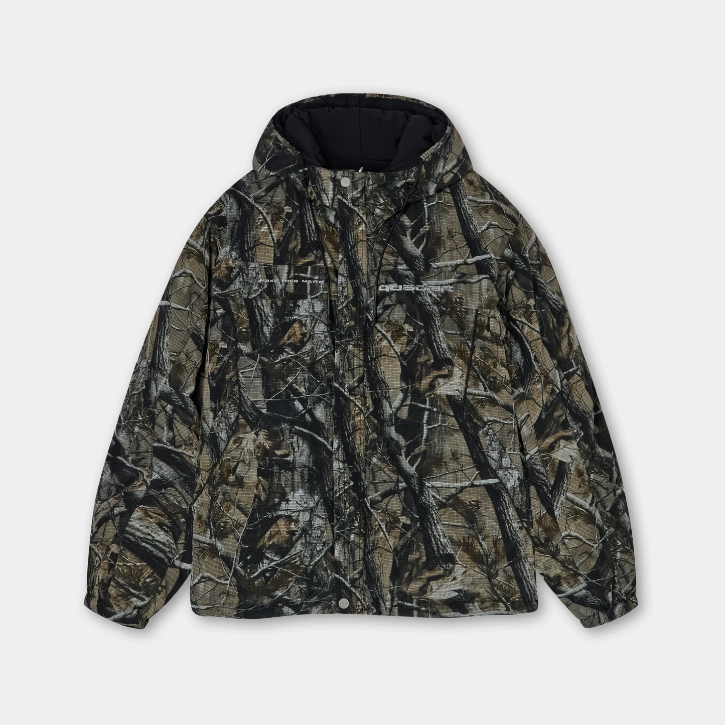 Chrome Reversible Camo Puffer