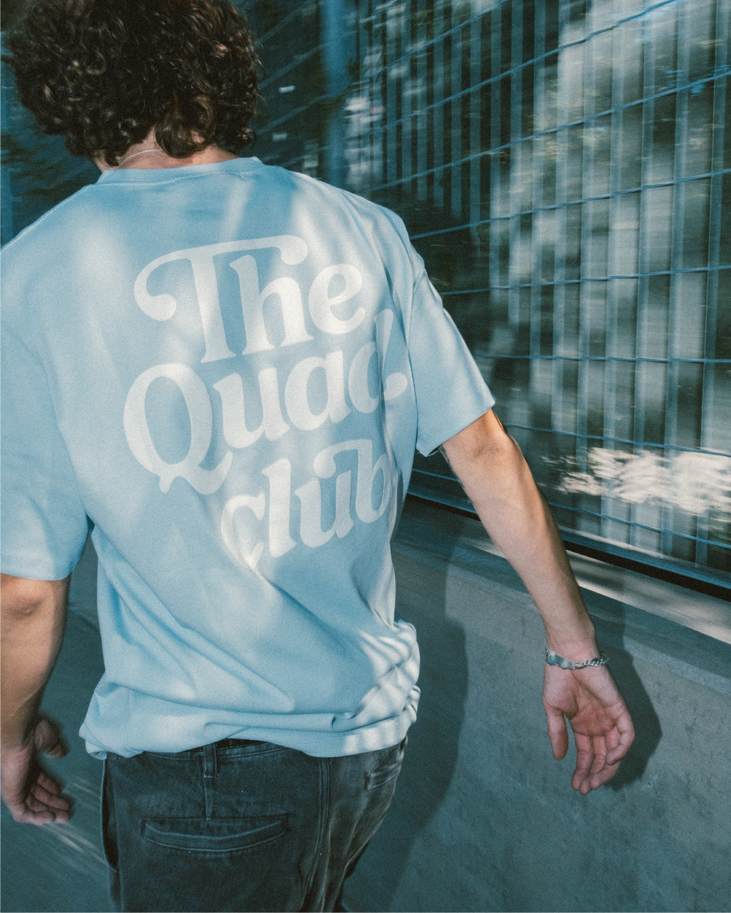 LIGHT BLUE QUAD CLUB TEE