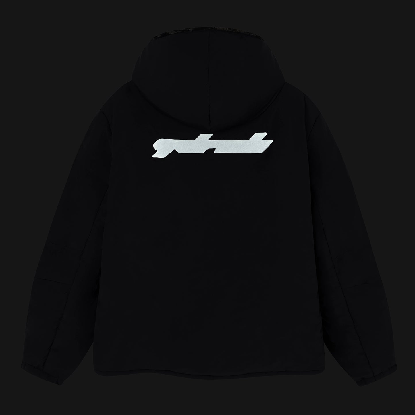 Chrome Reversible Camo Puffer