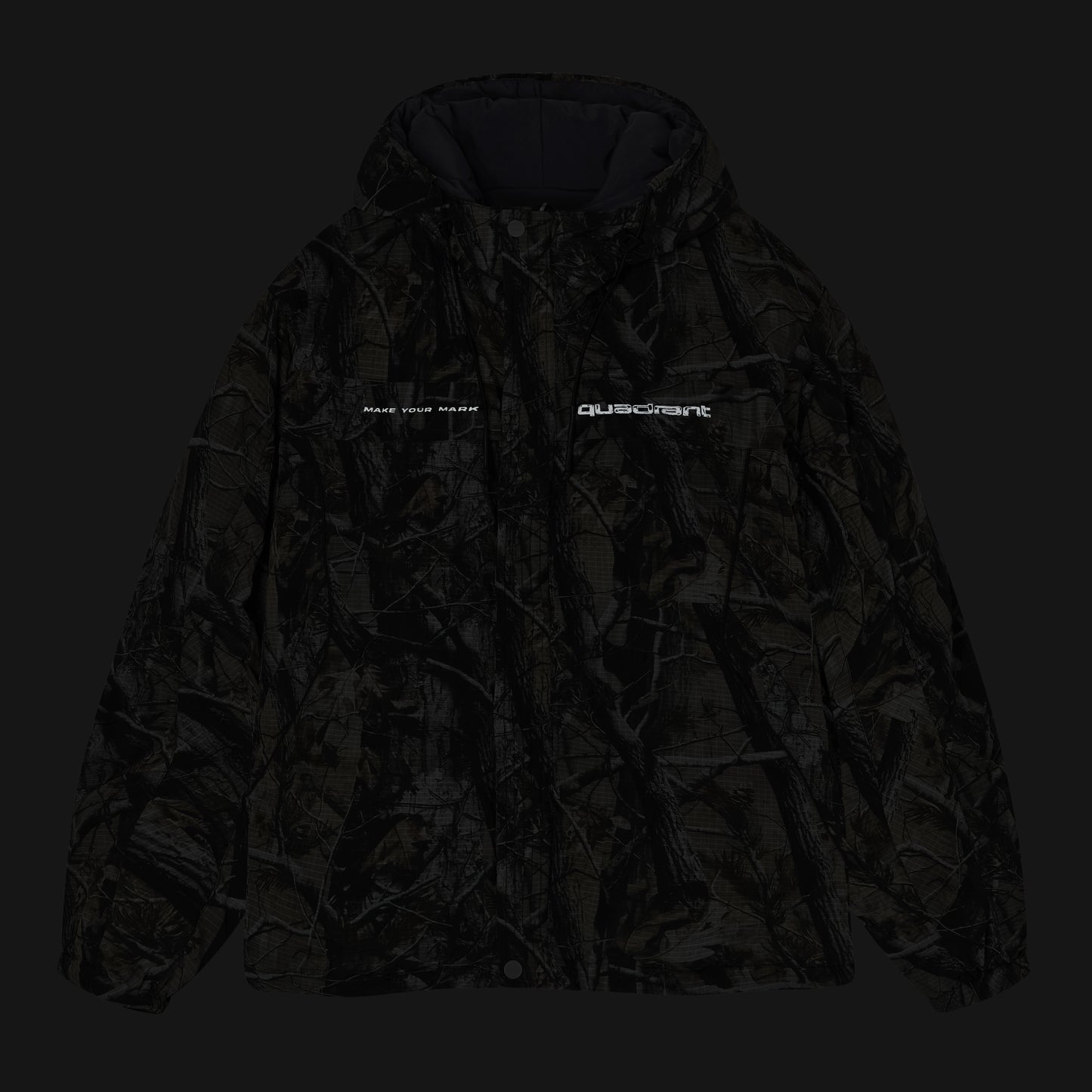 Chrome Reversible Camo Puffer