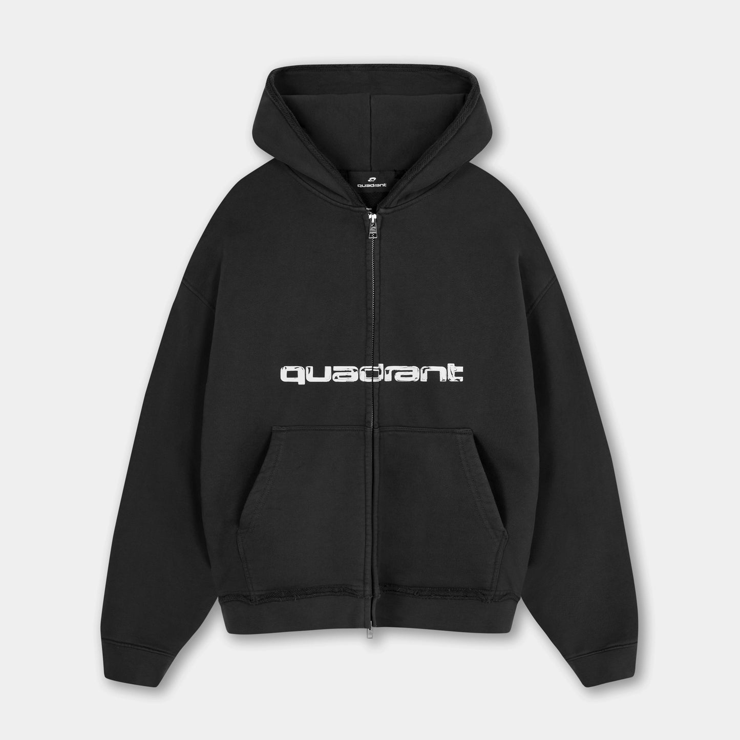 Core Zip Hoodie - Off Black