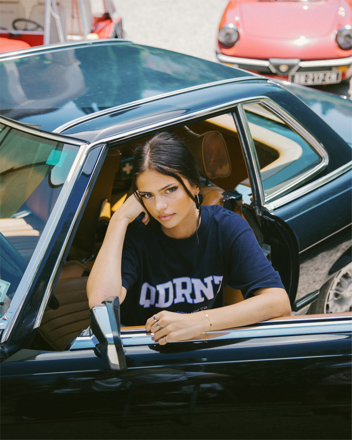 NAVY VARSITY TEE