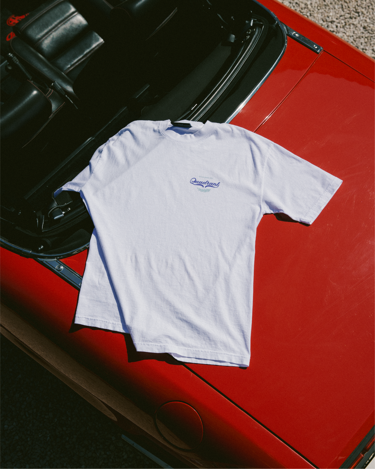 WHITE RACER TEE