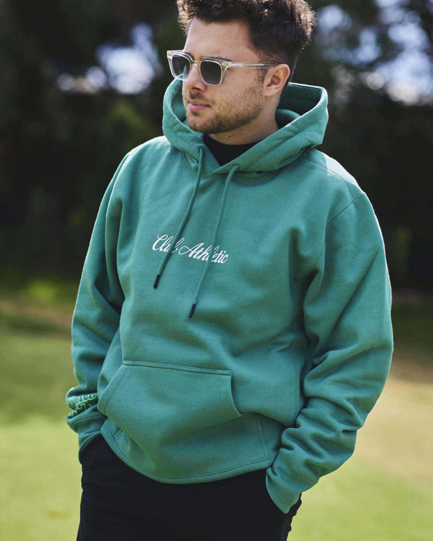 CLUB ATHLETIC GREEN QUAD CLUB HOODIE