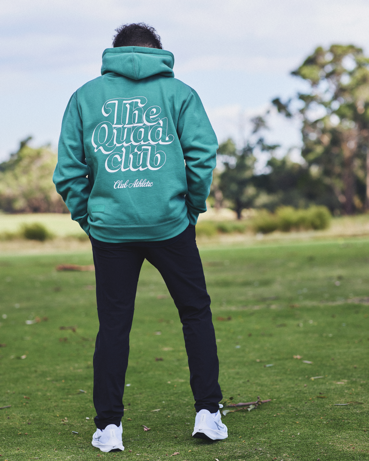 CLUB ATHLETIC GREEN QUAD CLUB HOODIE