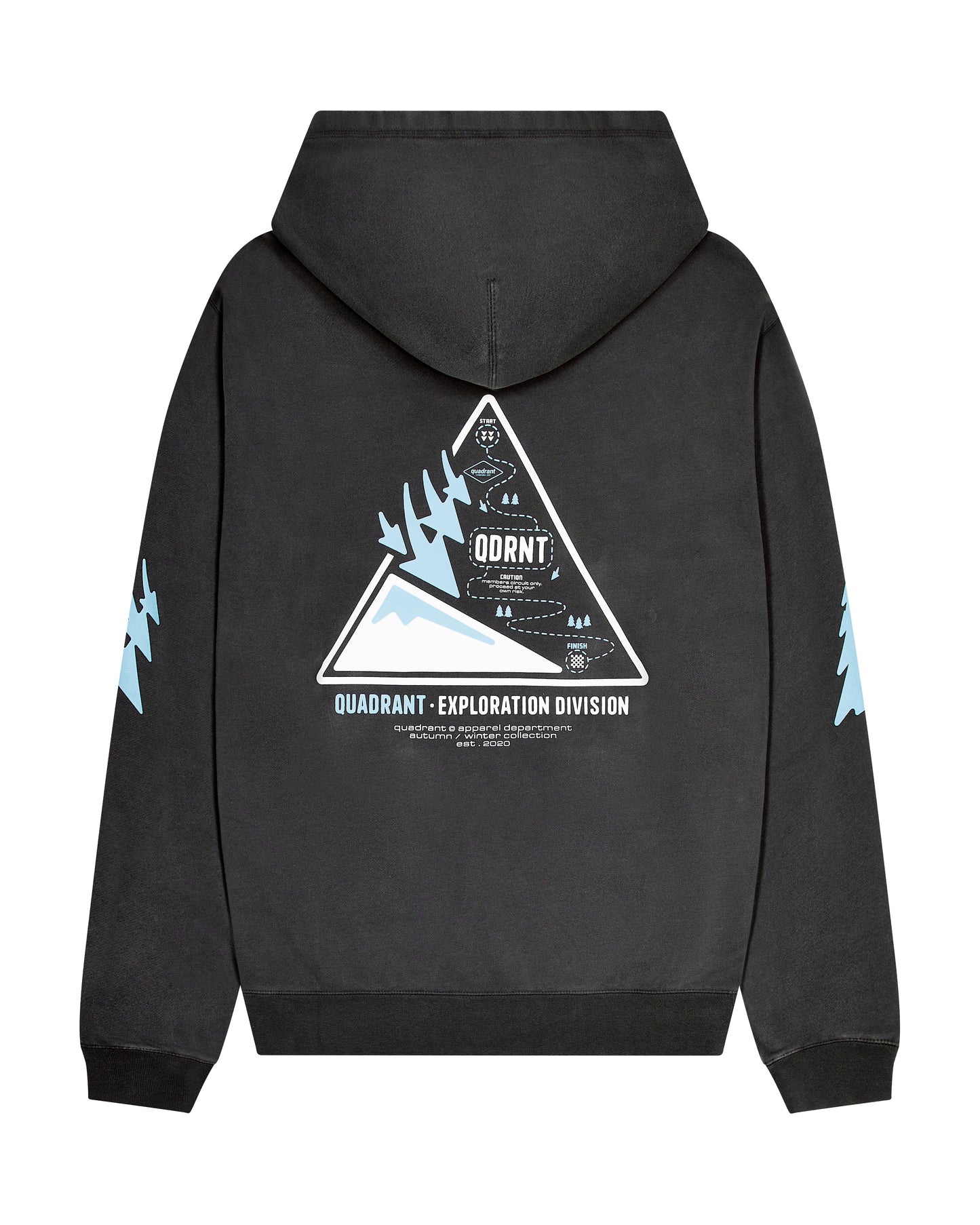 WASHED BLACK DIAGRAM HOODIE