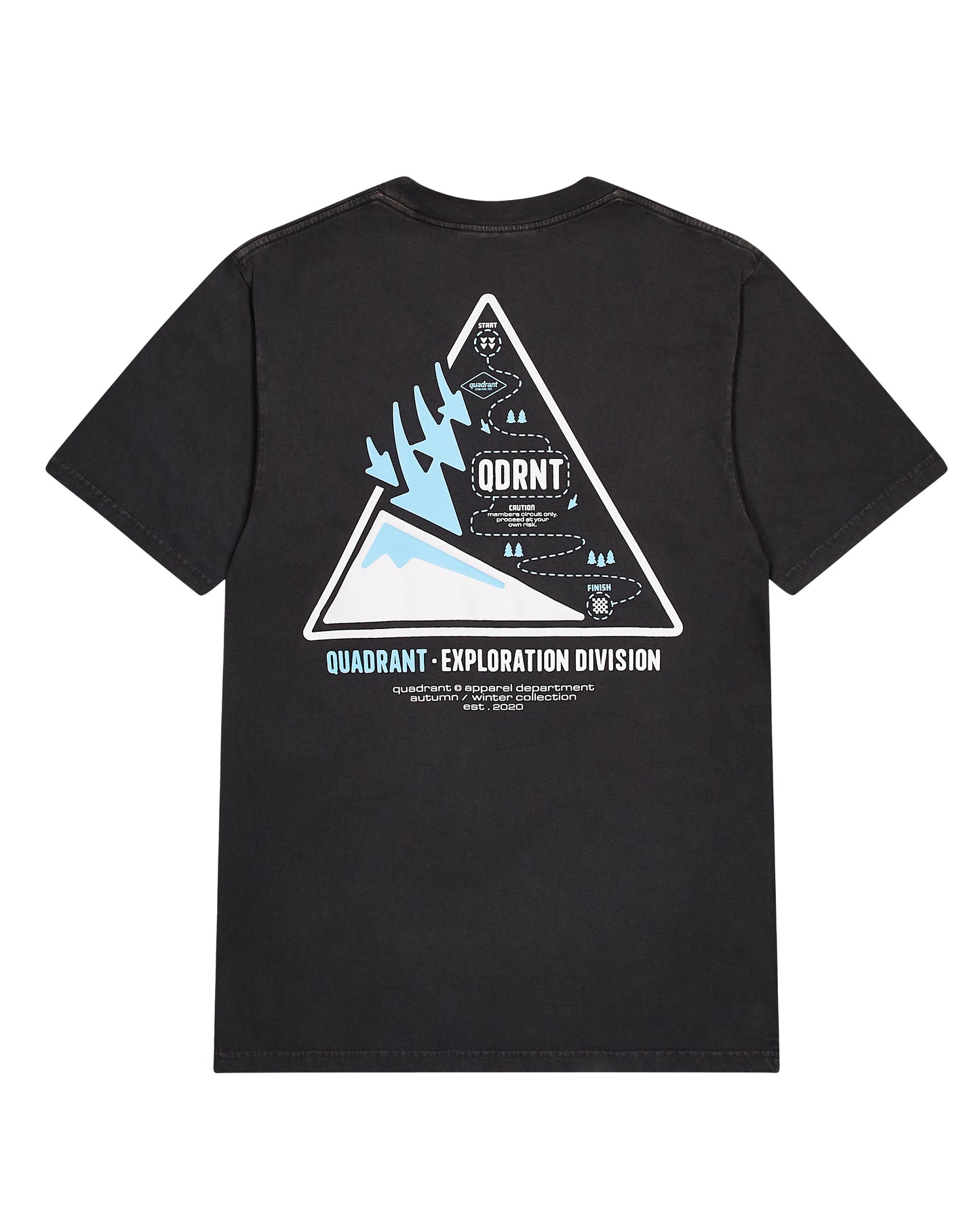 WASHED BLACK EXPLORATION DIVISION TEE