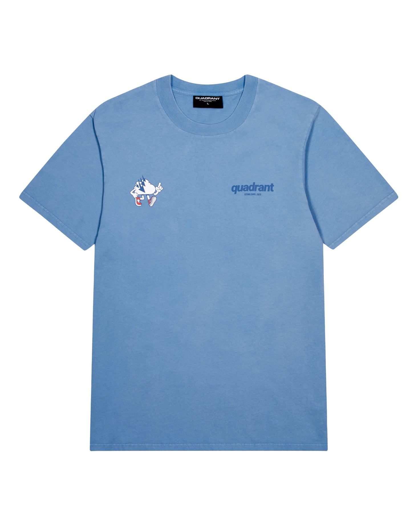 WASHED BLUE MASCOT TEE