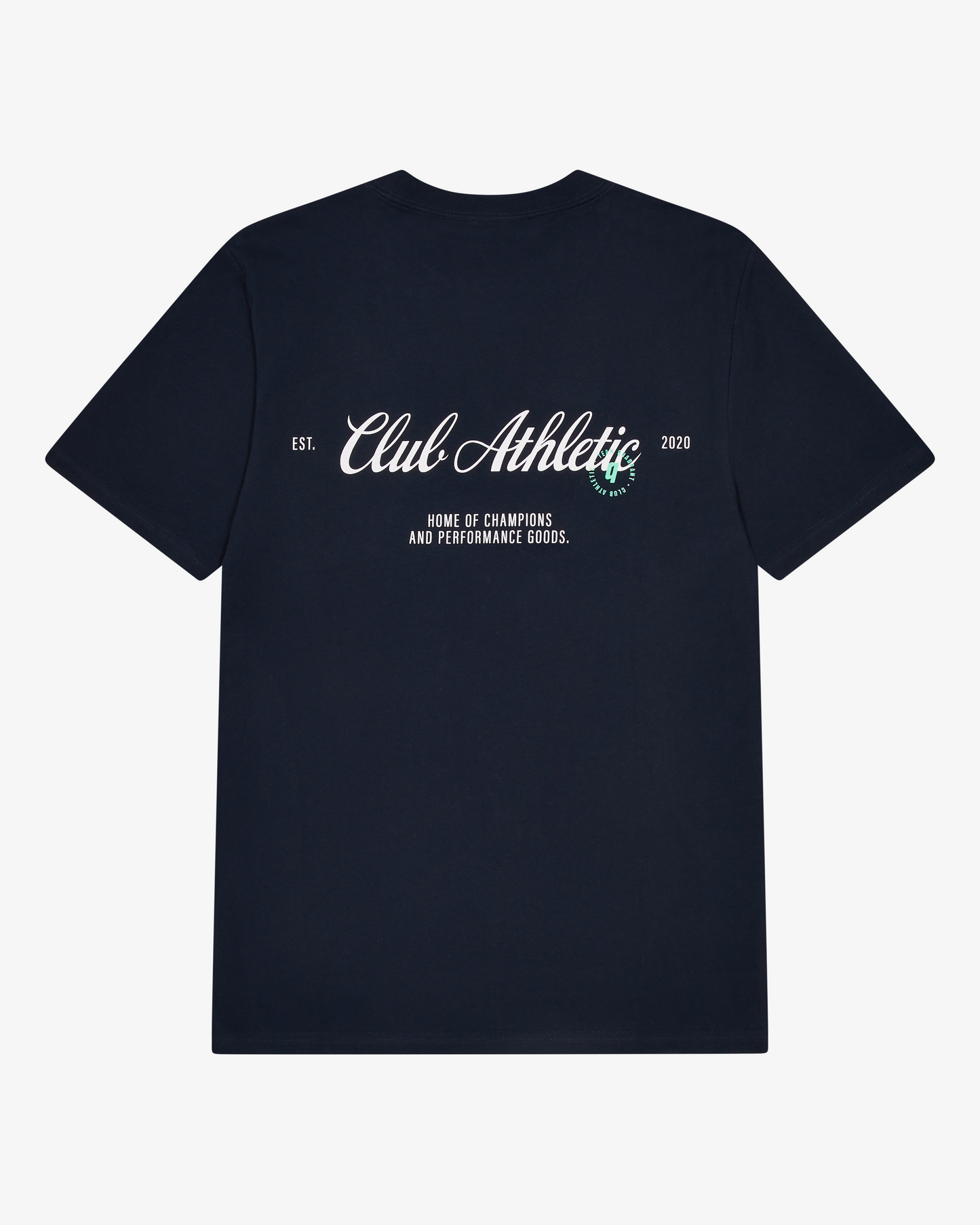 CLUB ATHLETIC NAVY SCRIPT TEE