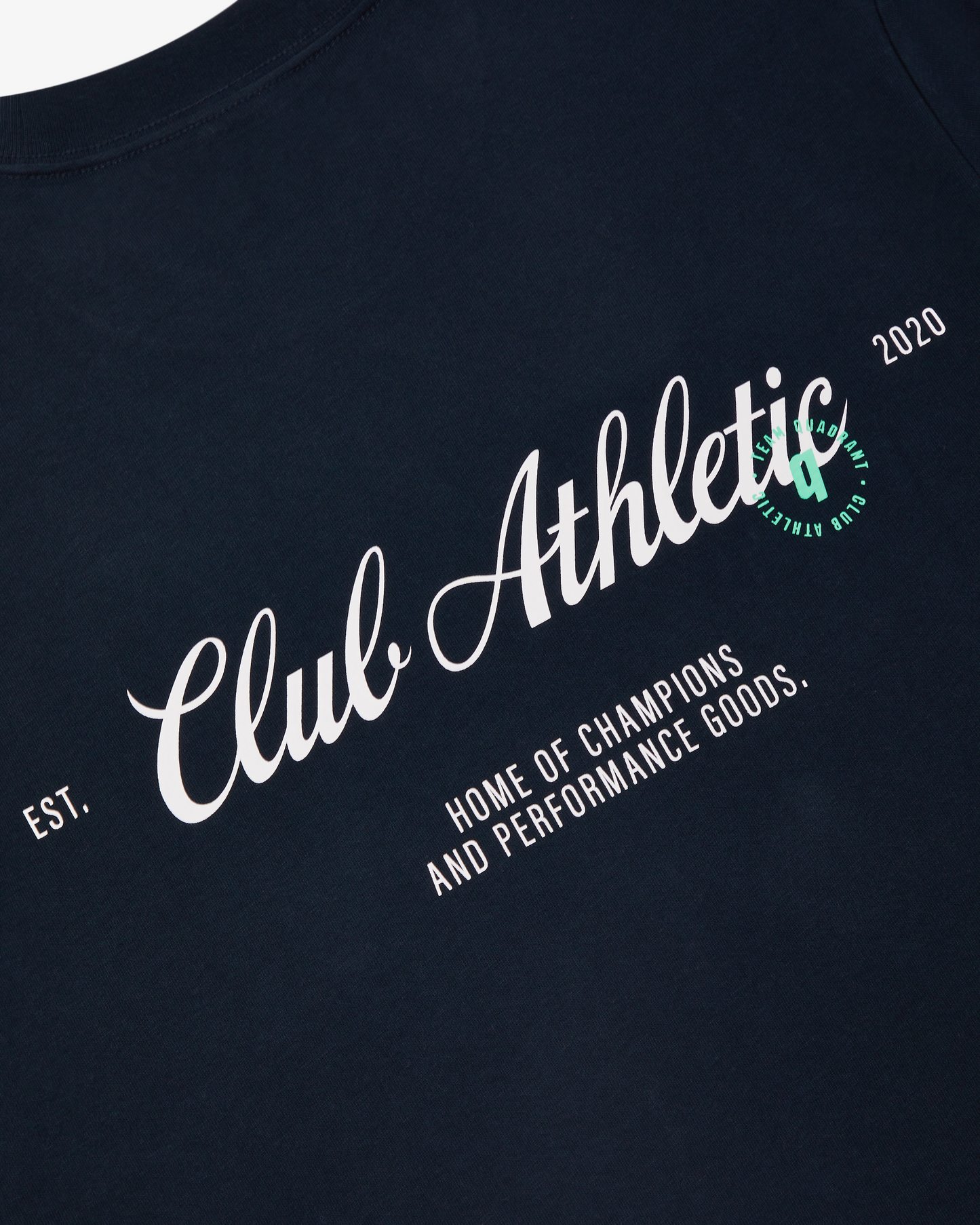 CLUB ATHLETIC NAVY SCRIPT TEE